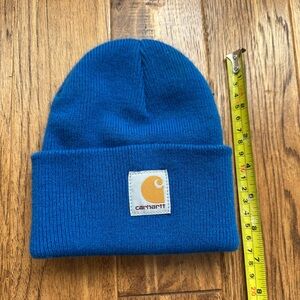 Blue Carhartt Acrylic Watch Hat for Toddlers or Kids